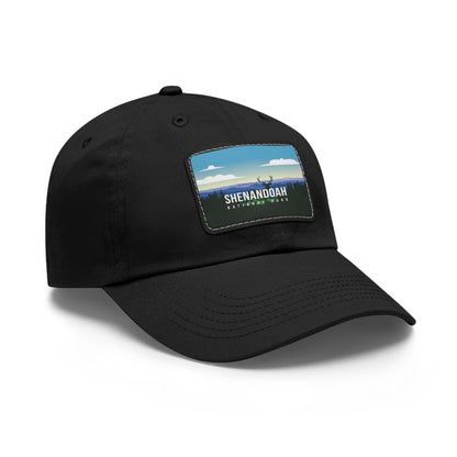 Shenandoah Leather Patch Hat, Travel Shenandoah National Park Mountain Camping Hiking Mountain Hat - HATNP006