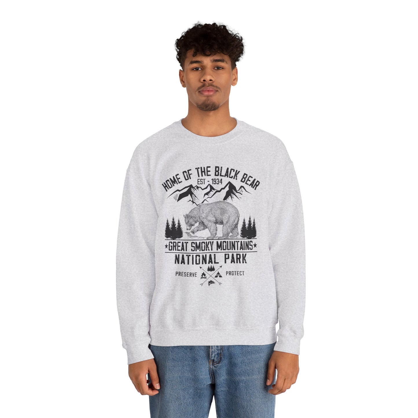 Great Smoky Mountains National Park Hiking  Sweatshirt - NPT123ALL