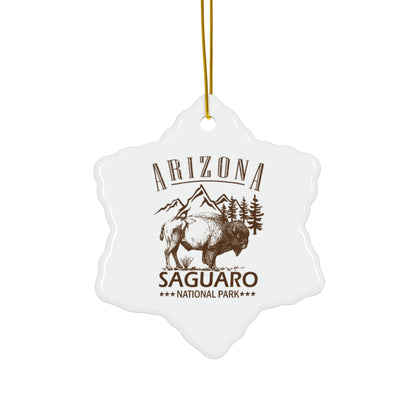 Arizona Saguaro National Park Ornament , US National Park Saguaro Hiking Ceramic Ornament - NP0113ALL