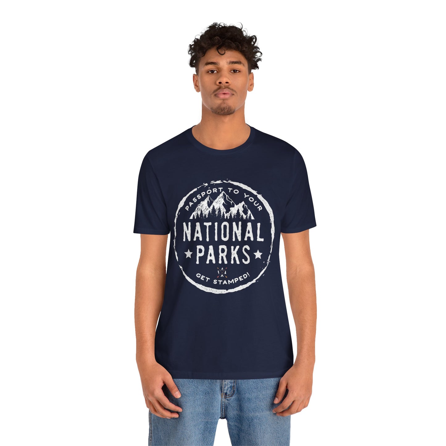 USA National Park Passport Stamp Camping Mountain shirt - NP040ALL