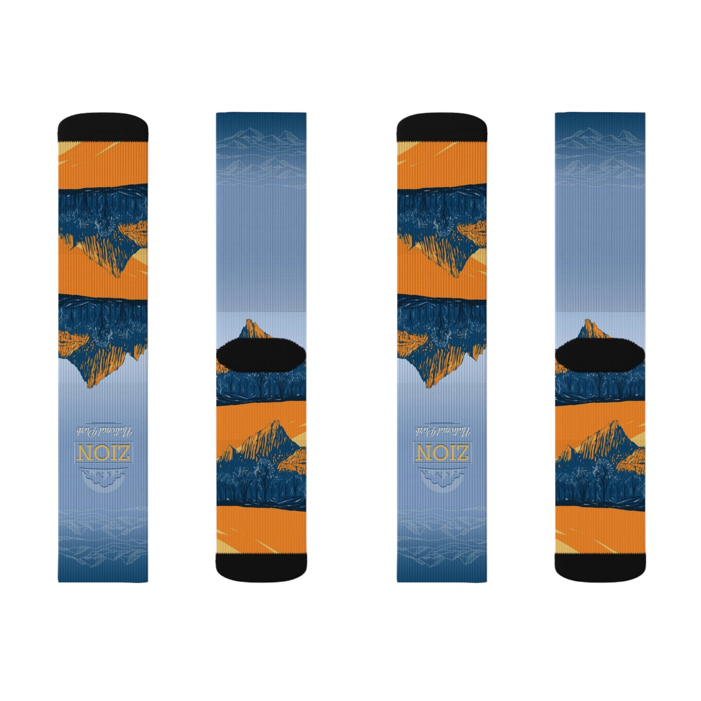 Zion National Park Sublimation Socks, Inspirational Gifts for Nature Lovers, Gifts from Friends, Gifts for Men, Women