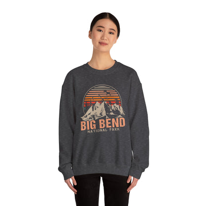 Vintage Big Bend National Park Camping Mountain Sweatshirt - NPT034ALL