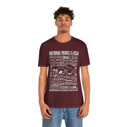 Checklist US National Parks of The USA Shirt, 63 Us National Park Name States Shirt- Np0296all