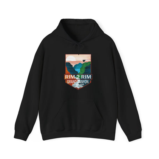 Rim to Rim Grand Canyon National Park Arizona Hiking Camping Gift Hoodie - NP0431ALL