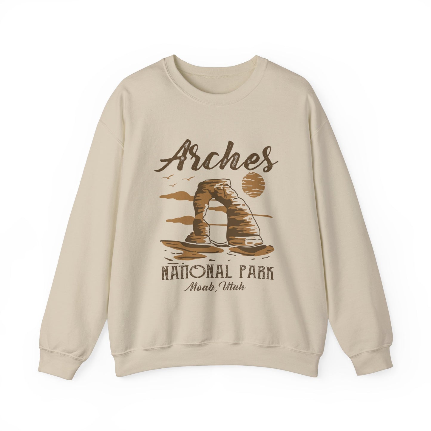 Vintage Arches National Park Mountain Moab Utah Sweatshirt - Npt030all