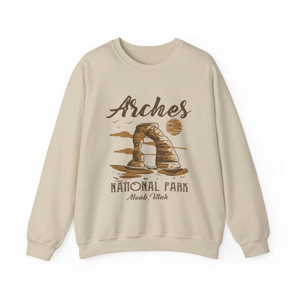 Vintage Arches National Park Mountain Moab Utah Sweatshirt - Npt030all