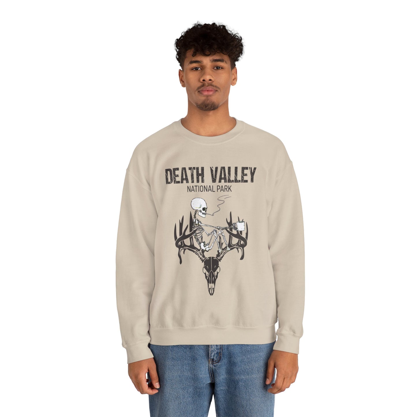 Death Valley National Park Skull Skeleton Camping Mountain Sweatshirt - NP0216ALL