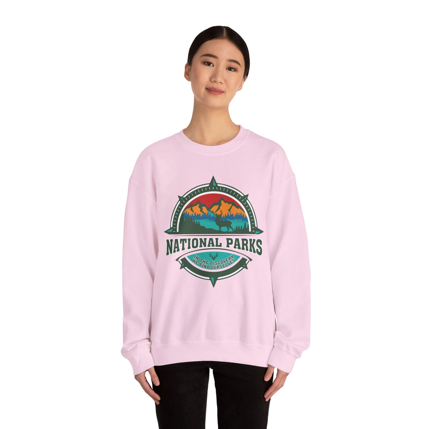 In The Discovery We Find OurSelves National Park Hiking Camping Forest Mountain Sweatshirt - NPT058ALL