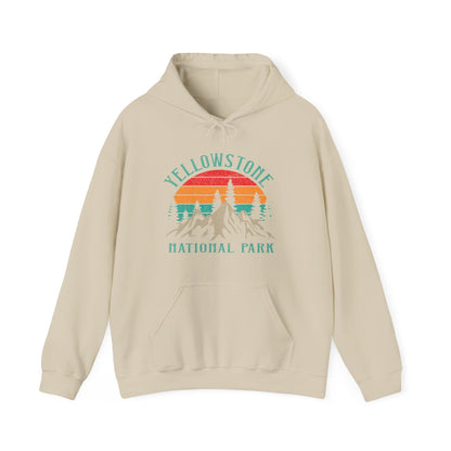 Vintage Yellowstone Us National Park Mountain Hoodie - NPT103ALL