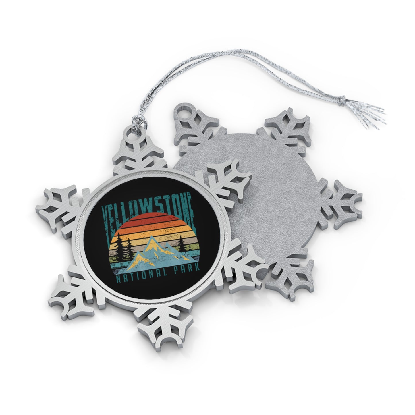 Yellowstone National Park Hiking  Snowflake Ornament - NP003ALL