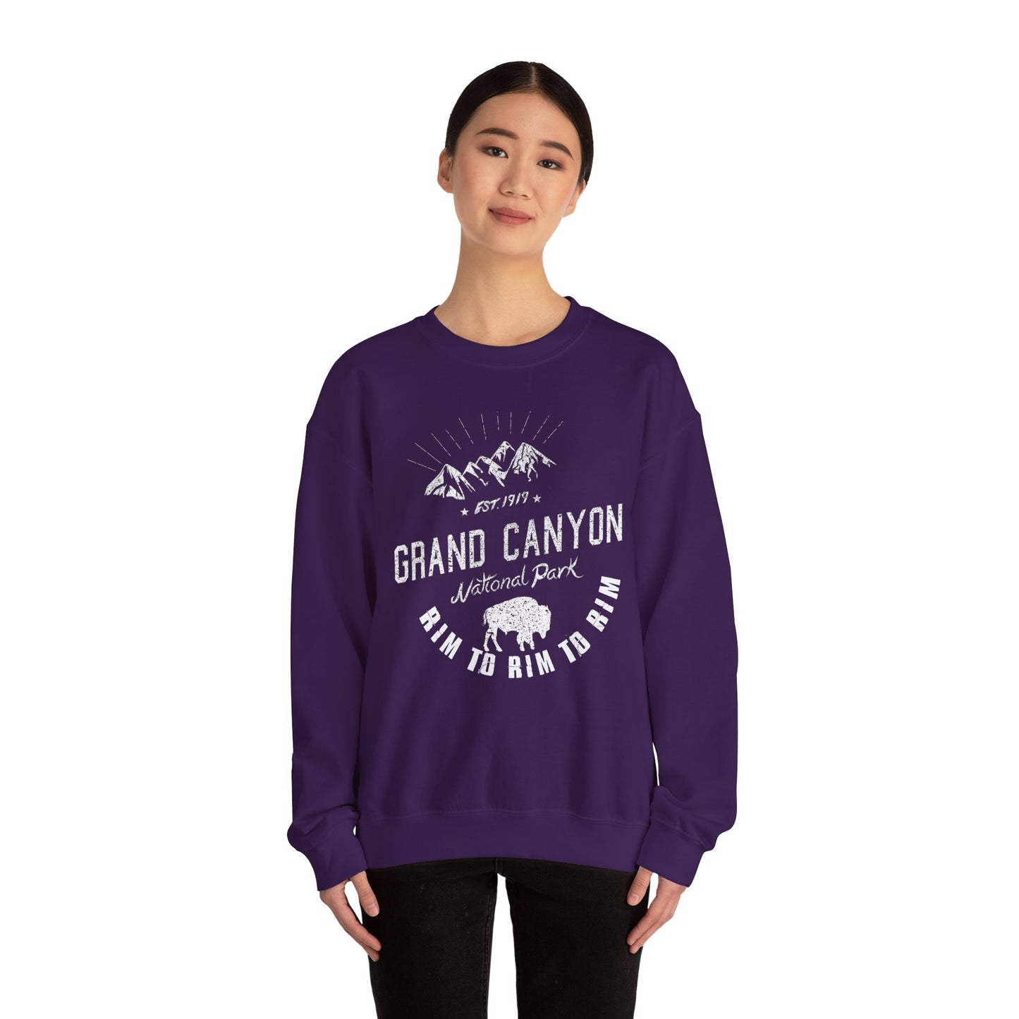 Rim to Rim to Rim Grand Canyon National Park Arizona Camping Hiking Sweatshirt - NP041ALL