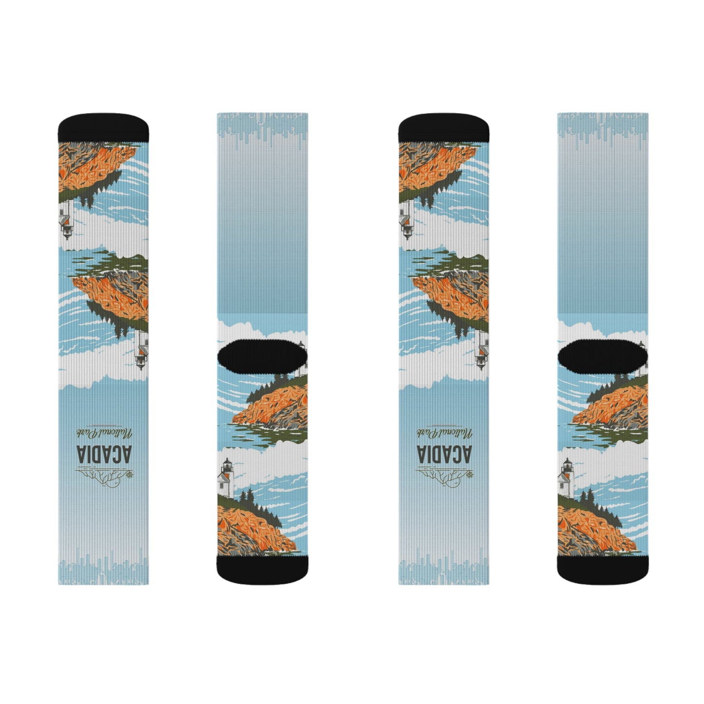 Acadia Sublimation Socks,  Gifts from Friends, Birthday & Christmas Gifts for Women & Men - SOCKNP021