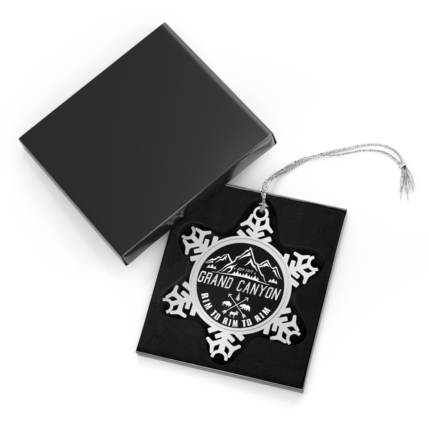 Grand Canyon National Park Pewter Snowflake Ornament, Holiday Decor, Gifts from Men to Family and Friends NP096ALL