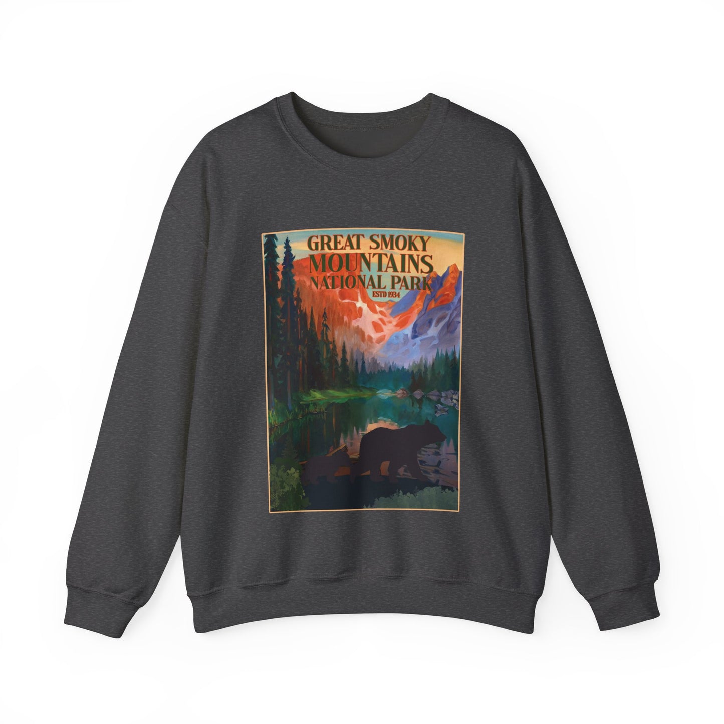 Great Smoky Mountains National Park Poster Camping Forest Bear Hiking Sweatshirt - NPT052ALL