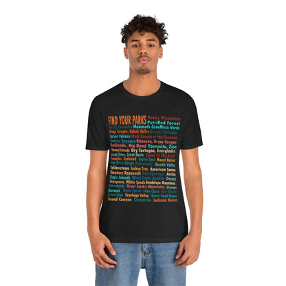 63 National Park Checklist Shirt, All 63 US National Park Name List Find Your Parks shirt - Np0138all