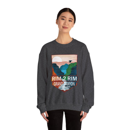 Rim to Rim Grand Canyon National Park Arizona Hiking Camping Gift Sweatshirt - NP0431ALL