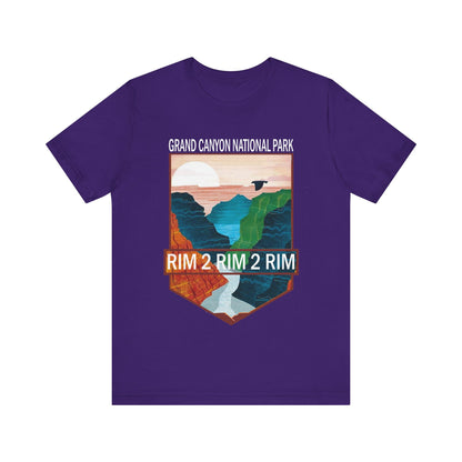 Rim To Rim To Rim Crewneck Shirt, Grand Canyon National Park R2R2R Arizona Camping Hiking Travel shirt - NP0379ALL