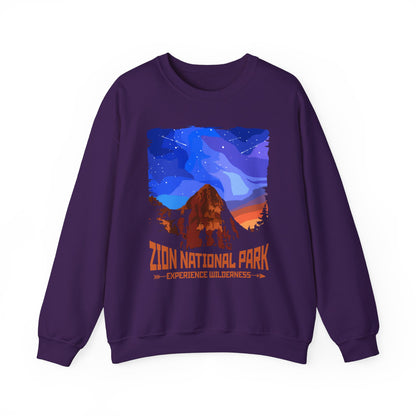 Vintage Zion National Park Souvenir Hiking Wilderess Hiking Sweatshirt - NP046ALL