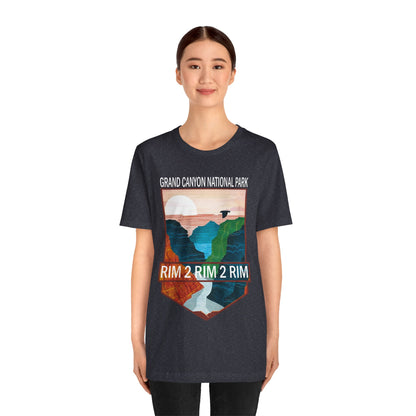 Rim To Rim To Rim Crewneck Shirt, Grand Canyon National Park R2R2R Arizona Camping Hiking Travel shirt - NP0379ALL