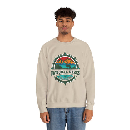 In The Discovery We Find OurSelves National Park Hiking Camping Forest Mountain Sweatshirt - NPT058ALL