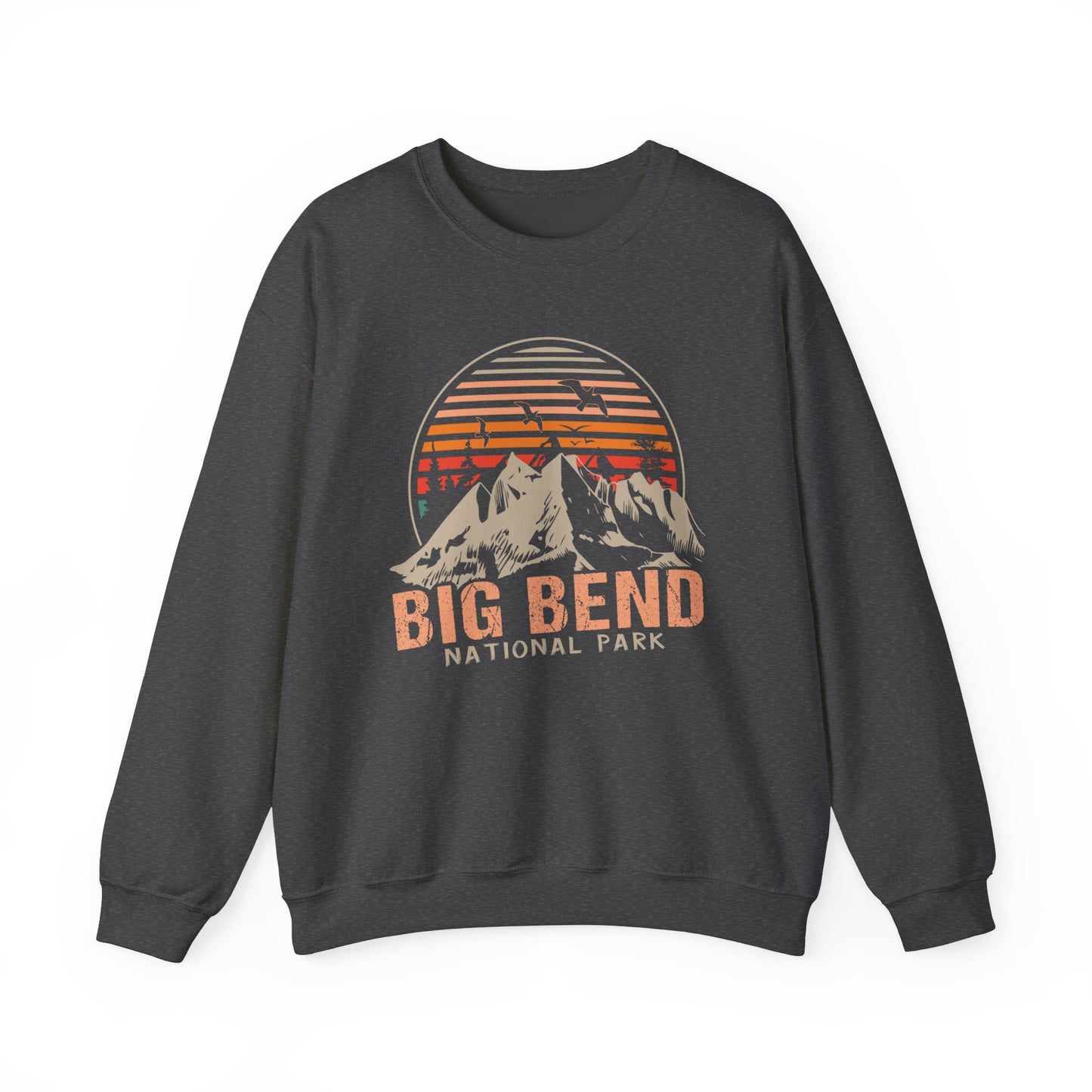 Vintage Big Bend National Park Camping Mountain Sweatshirt - NPT034ALL