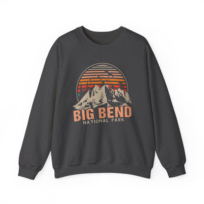 Vintage Big Bend National Park Camping Mountain Sweatshirt - NPT034ALL