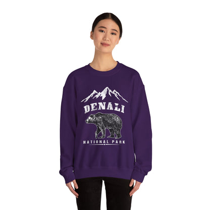 Denali National Park Camping Bear Hiking Travel Sweatshirt - NPT011ALL