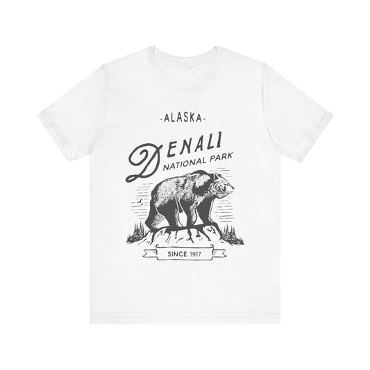 Denali Crewneck Shirt,  Denali National Park Bear Alaska Shirt - NP025ALL