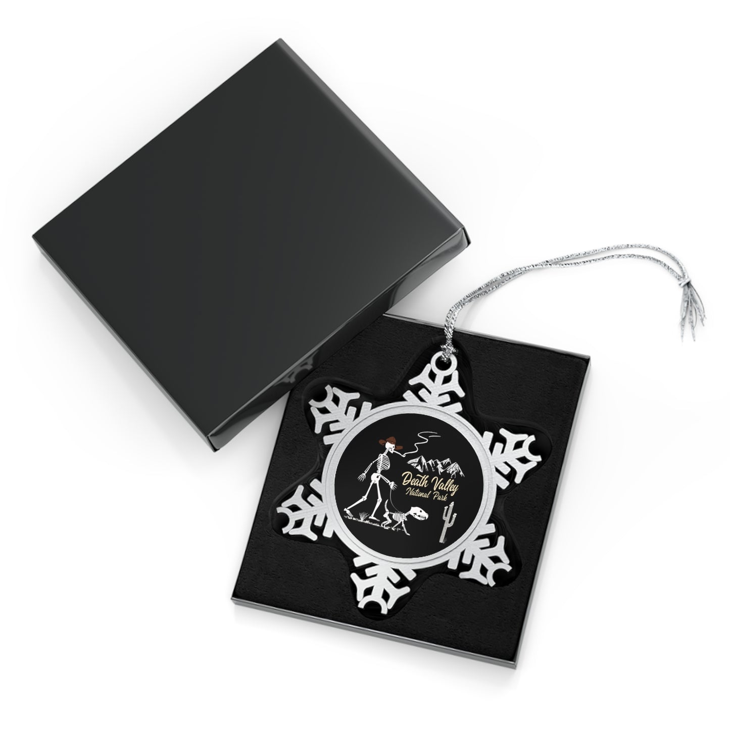 Death Valley US National Park Pewter Snowflake Ornament, Inspirational Gifts for Nature Enthusiasts NP0156ALL