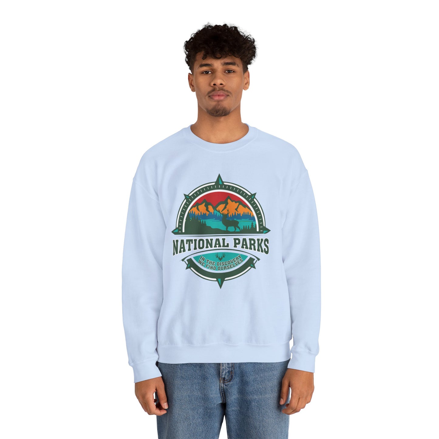 In The Discovery We Find OurSelves National Park Hiking Camping Forest Mountain Sweatshirt - NPT058ALL