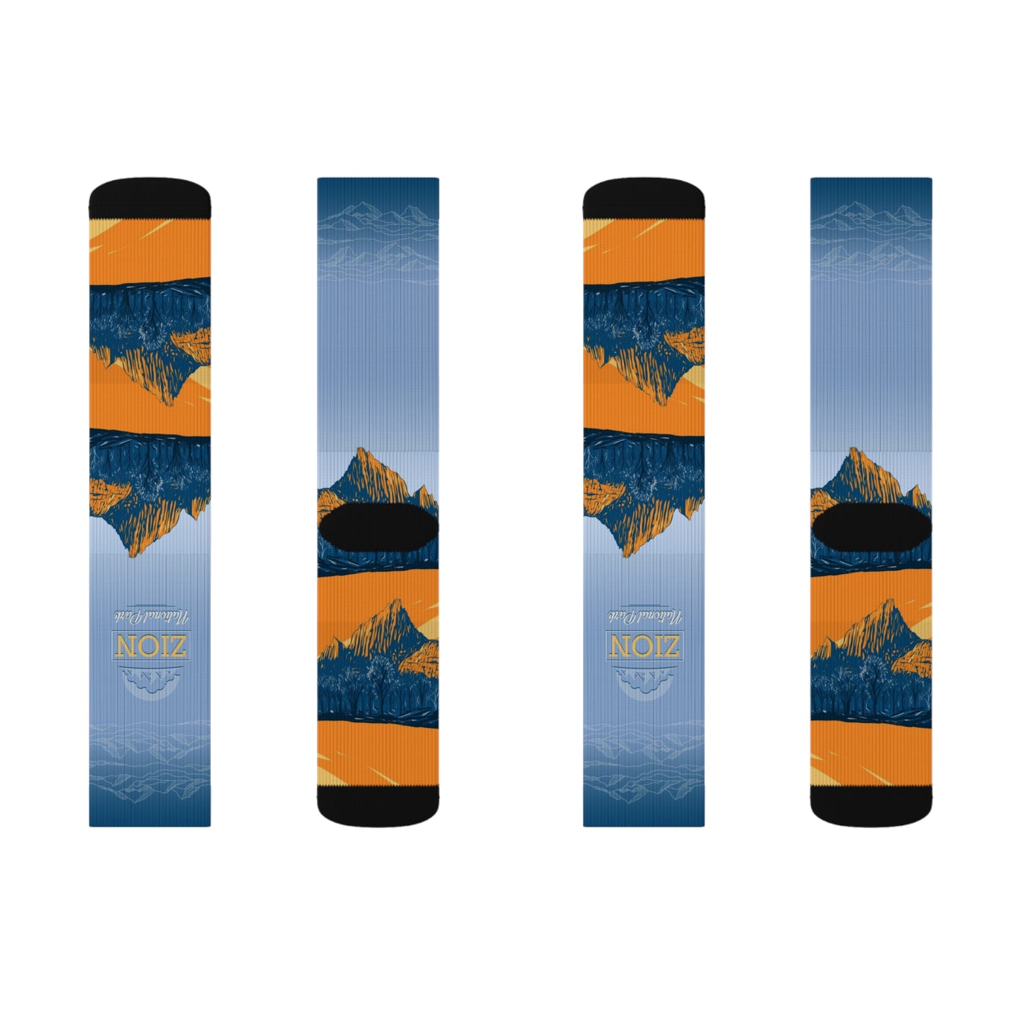 Zion National Park Sublimation Socks, Inspirational Gifts for Nature Lovers, Gifts from Friends, Gifts for Men, Women