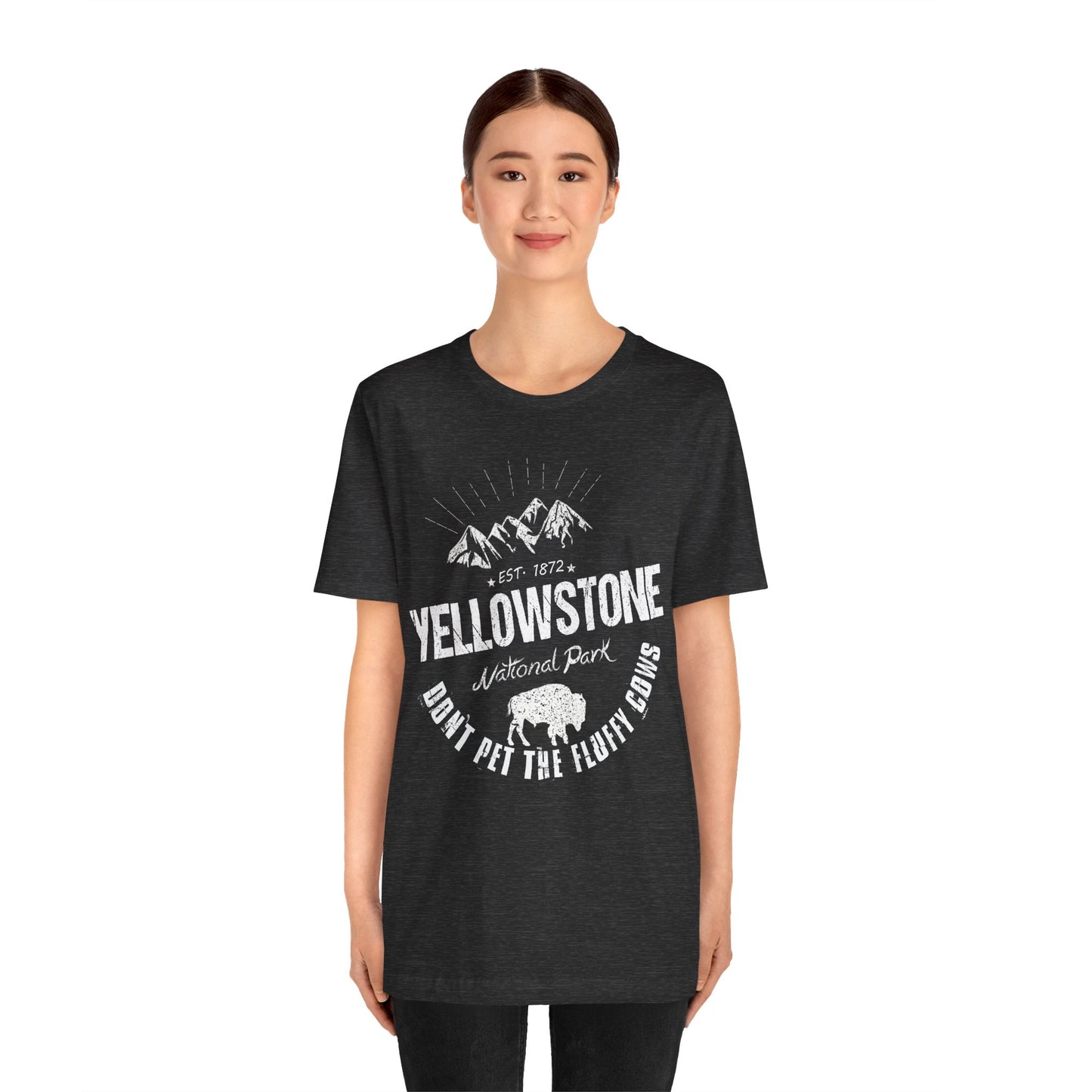 Yellowstone Shirt, Yellowstone National Park NPS Don't pet the fluffy cows Camping Shirt - NP0412ALL