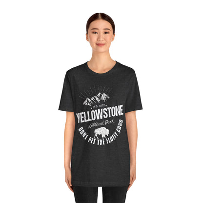 Yellowstone Shirt, Yellowstone National Park NPS Don't pet the fluffy cows Camping Shirt - NP0412ALL