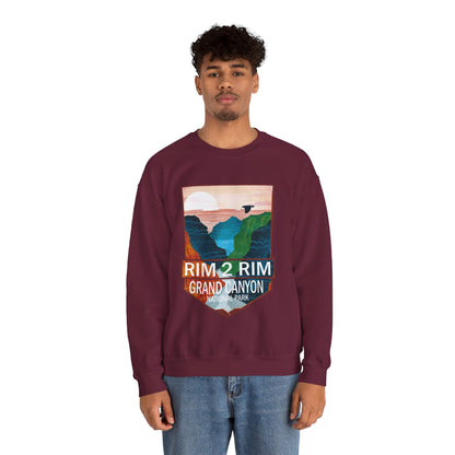 Rim to Rim Grand Canyon National Park Arizona Hiking Camping Gift Sweatshirt - NP0431ALL