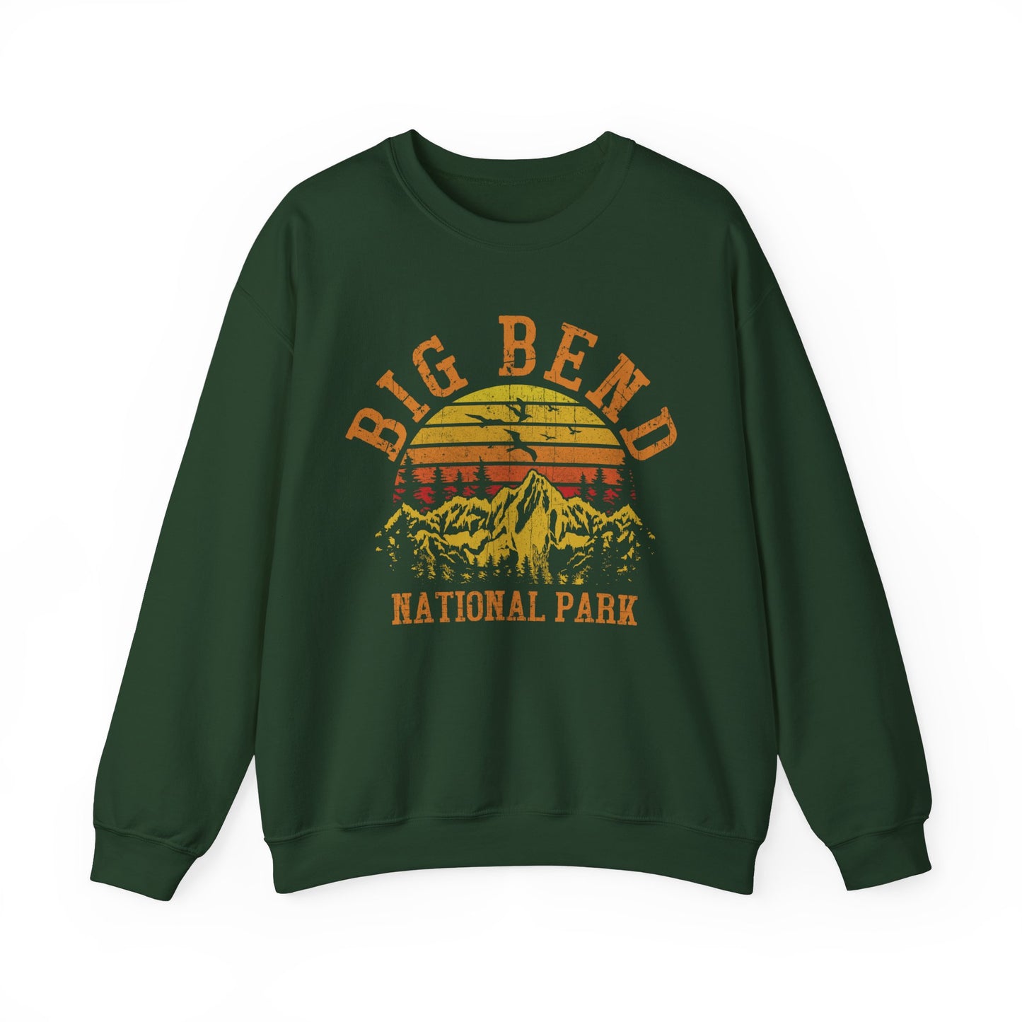 Vintage Big Bend National Park Camping Mountain Travel Sweatshirt - NPT170ALL