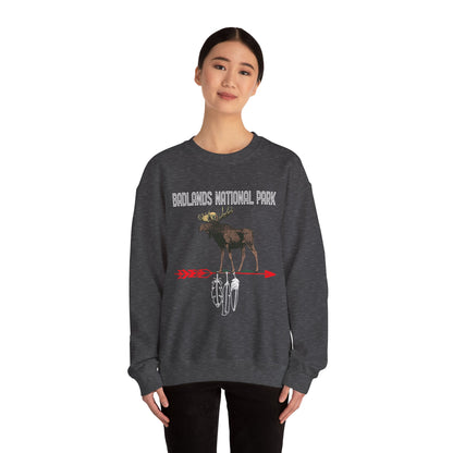 Badlands National Park NPS Arrow Camping Moose Reindeer Outdoor Sweatshirt - NP0347ALL