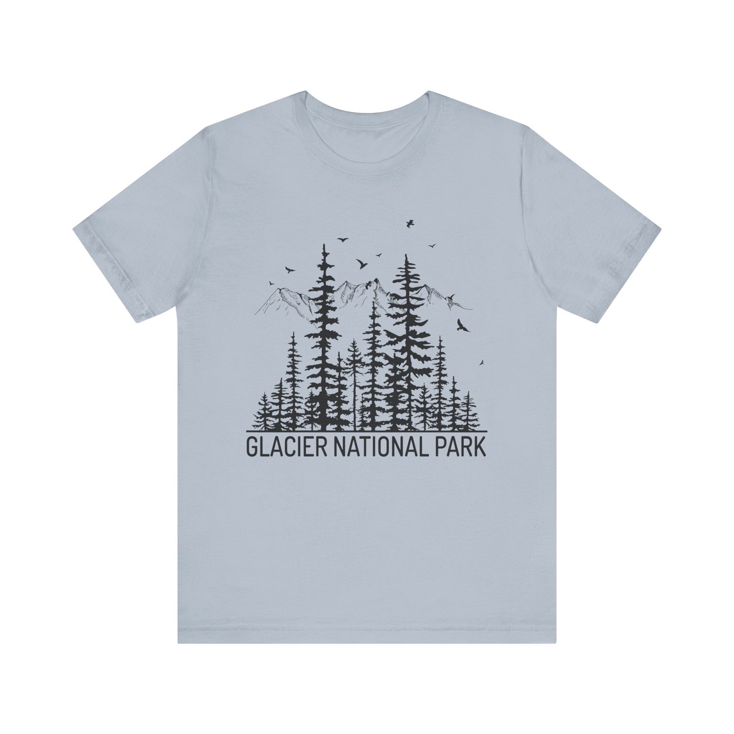 Glacier Shirt, Glacier National Park Pine Tree Forest Adventure Camping Hiking Shirt - NP0176ALL