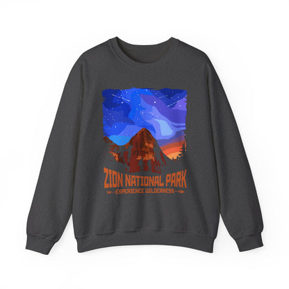 Vintage Zion National Park Souvenir Hiking Wilderess Hiking Sweatshirt - NP046ALL