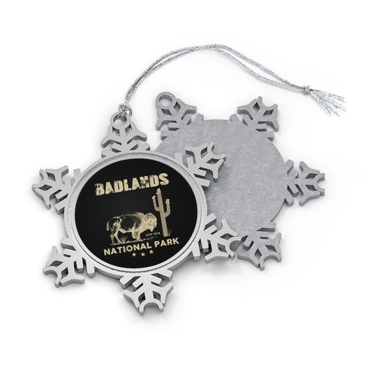 Badlands National Park Hiking Snowflake Ornament - NP33ALL