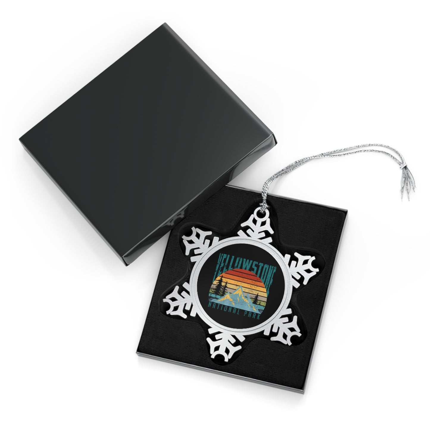 Yellowstone National Park Hiking  Snowflake Ornament - NP003ALL