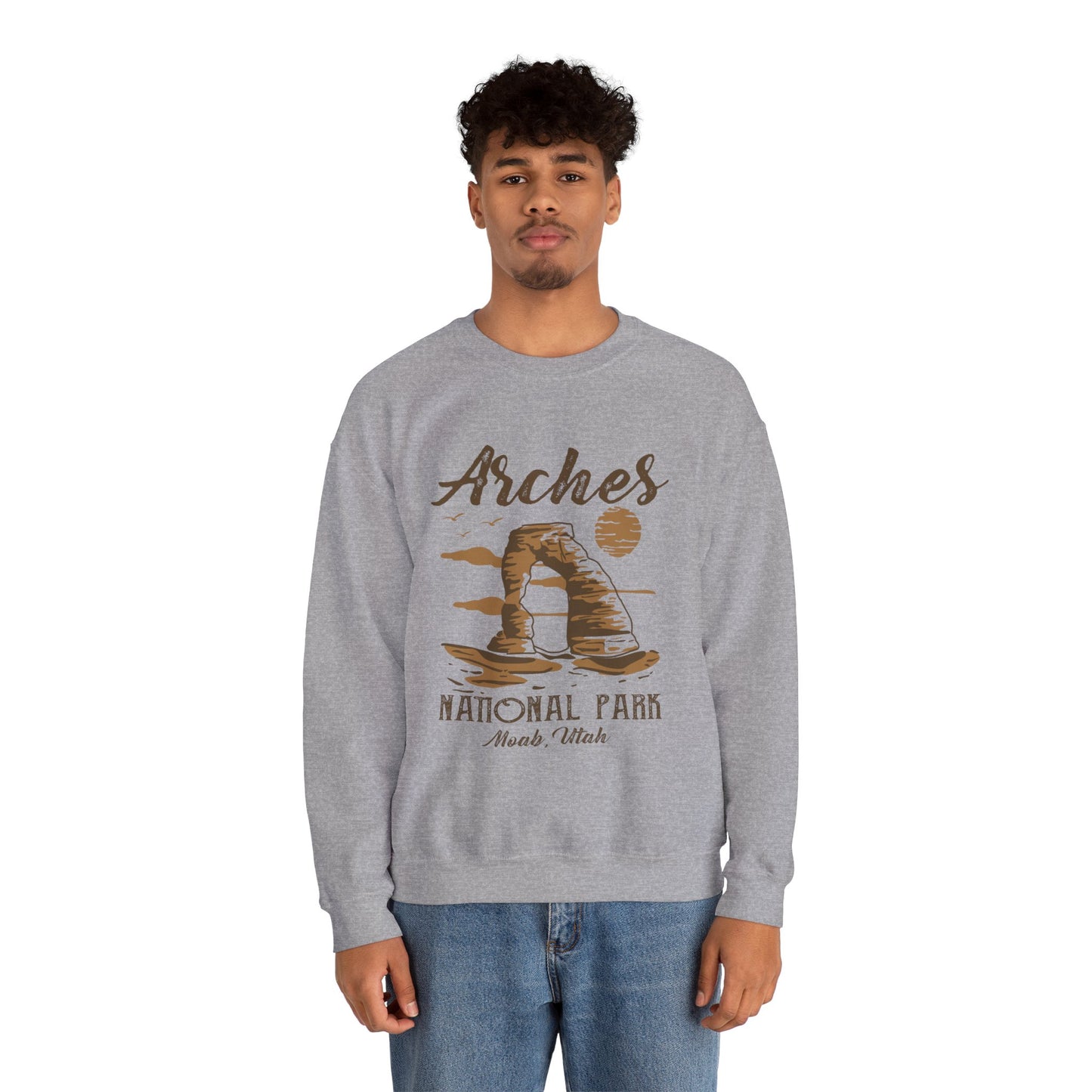 Vintage Arches National Park Mountain Moab Utah Sweatshirt - Npt030all