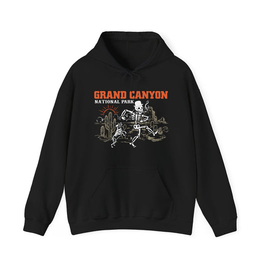 Grand Canyon National Park Skeleton Hiking Camping Adventure Mountains Hoodie - NPT071ALL