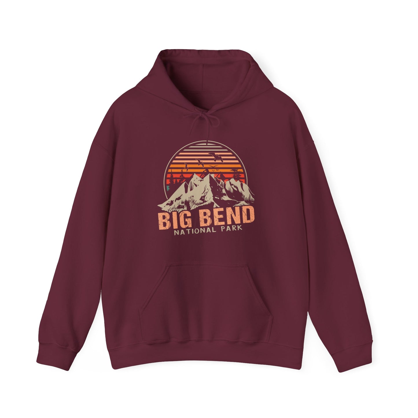 Vintage Big Bend National Park Camping Mountain Hoodie - NPT034ALL