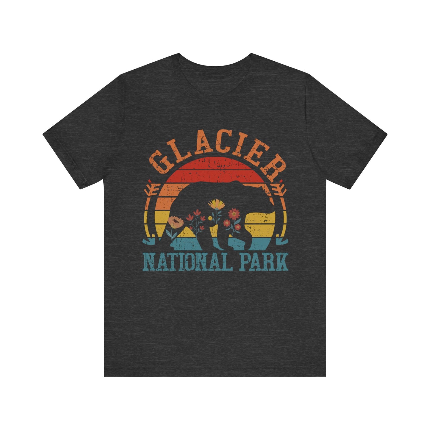 Glacier WeHikers Shirt, Glacier National Park Bear Floral Hiking Forest Camping Mountain Wild Flower Shirt - NPT015ALL