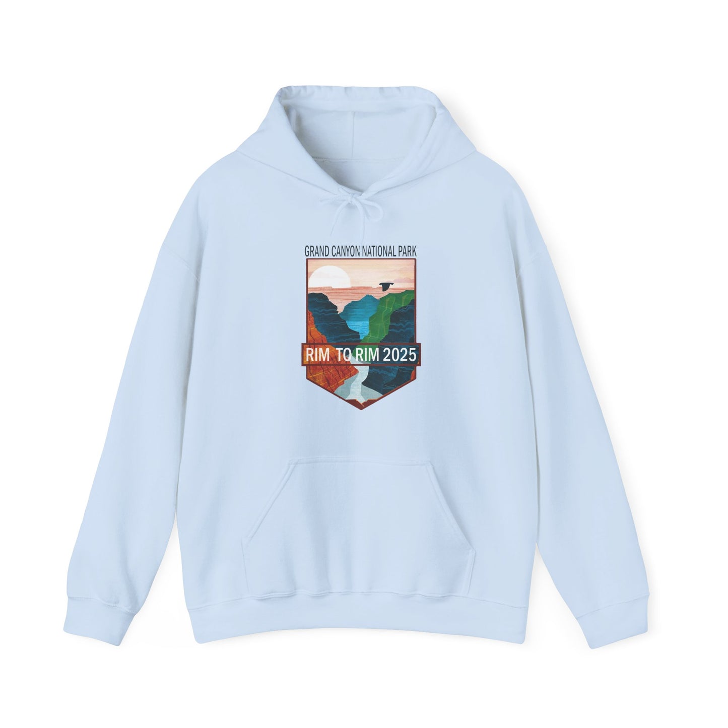 Rim to Rim 2025 Adventure Hoodie, Unisex Hiking Sweatshirt Grand Canyon, Gifts for Hikers and Nature Lovers - NP0429ALL