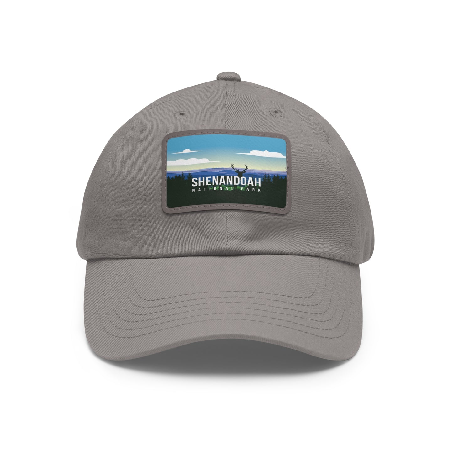 Shenandoah Leather Patch Hat, Travel Shenandoah National Park Mountain Camping Hiking Mountain Hat - HATNP006