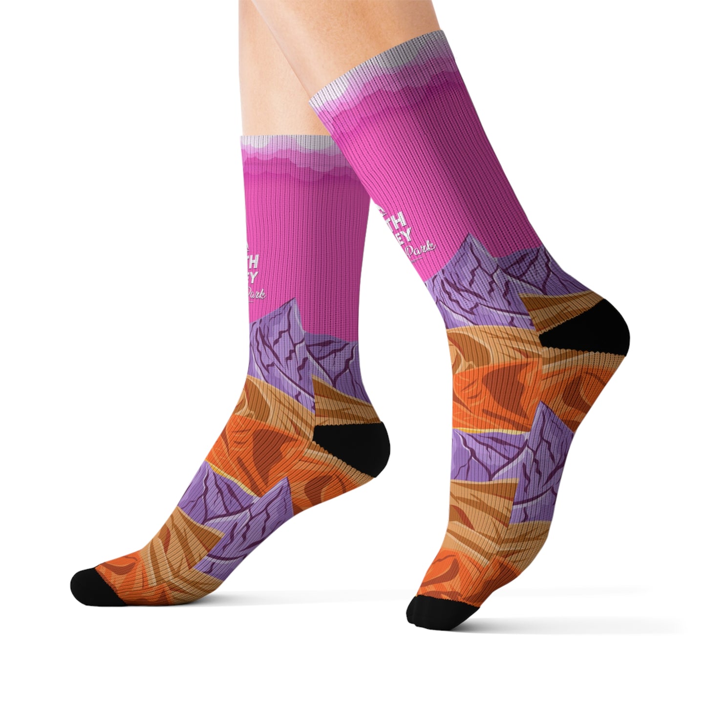 Death Valley National Park Camping Hiking Adventure Mountain Sublimation Socks - SOCKNP016