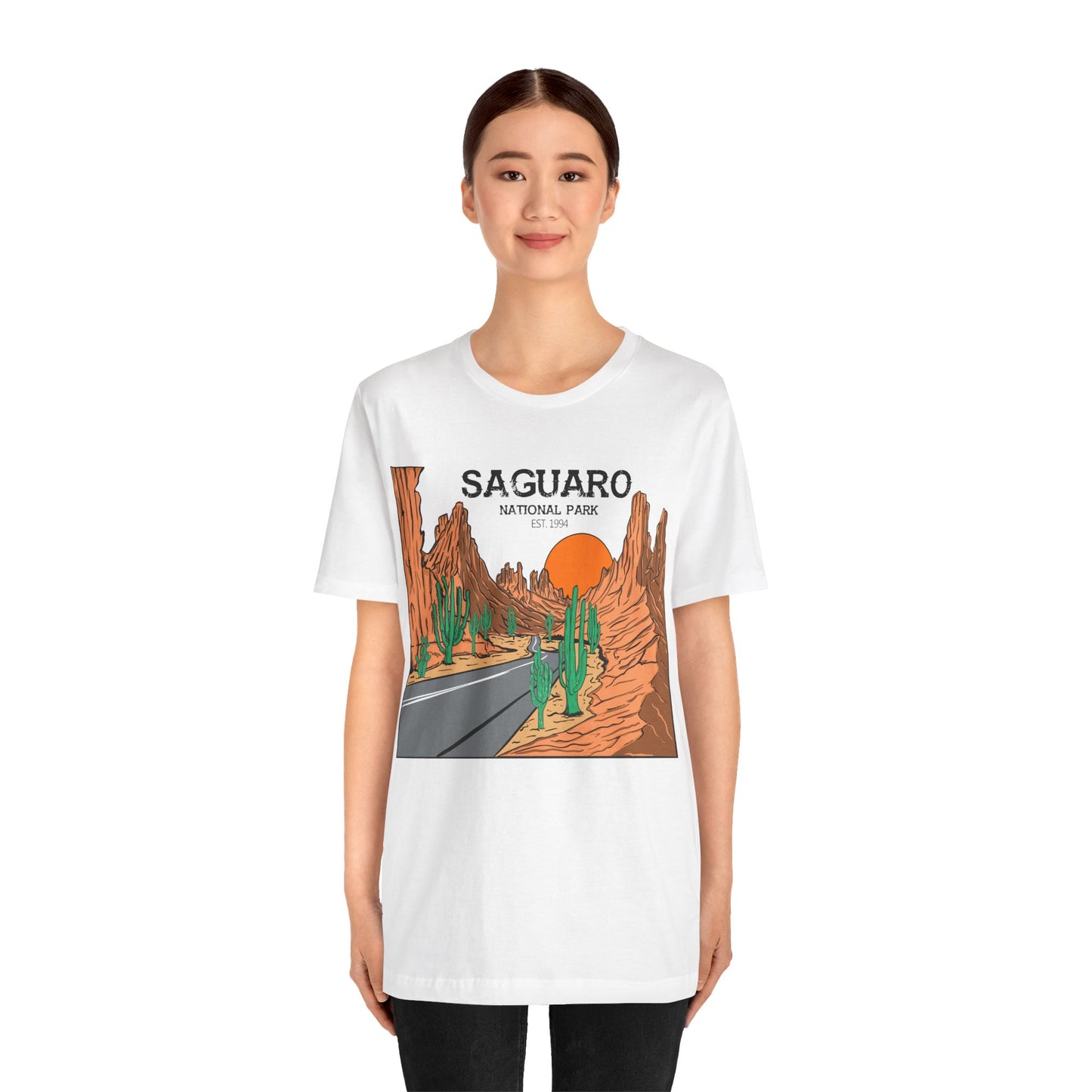 Saguaro Desert Shirt, Arizona Saguaro National Park Cactus Mountain Saguaro Cactus Shirt - NPT159ALL