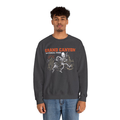 Grand Canyon National Park Skeleton Hiking Camping Adventure Mountains Sweatshirt - NPT071ALL