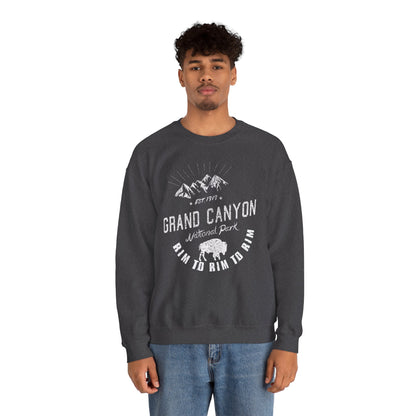 Rim to Rim to Rim Grand Canyon National Park Arizona Camping Hiking Sweatshirt - NP041ALL